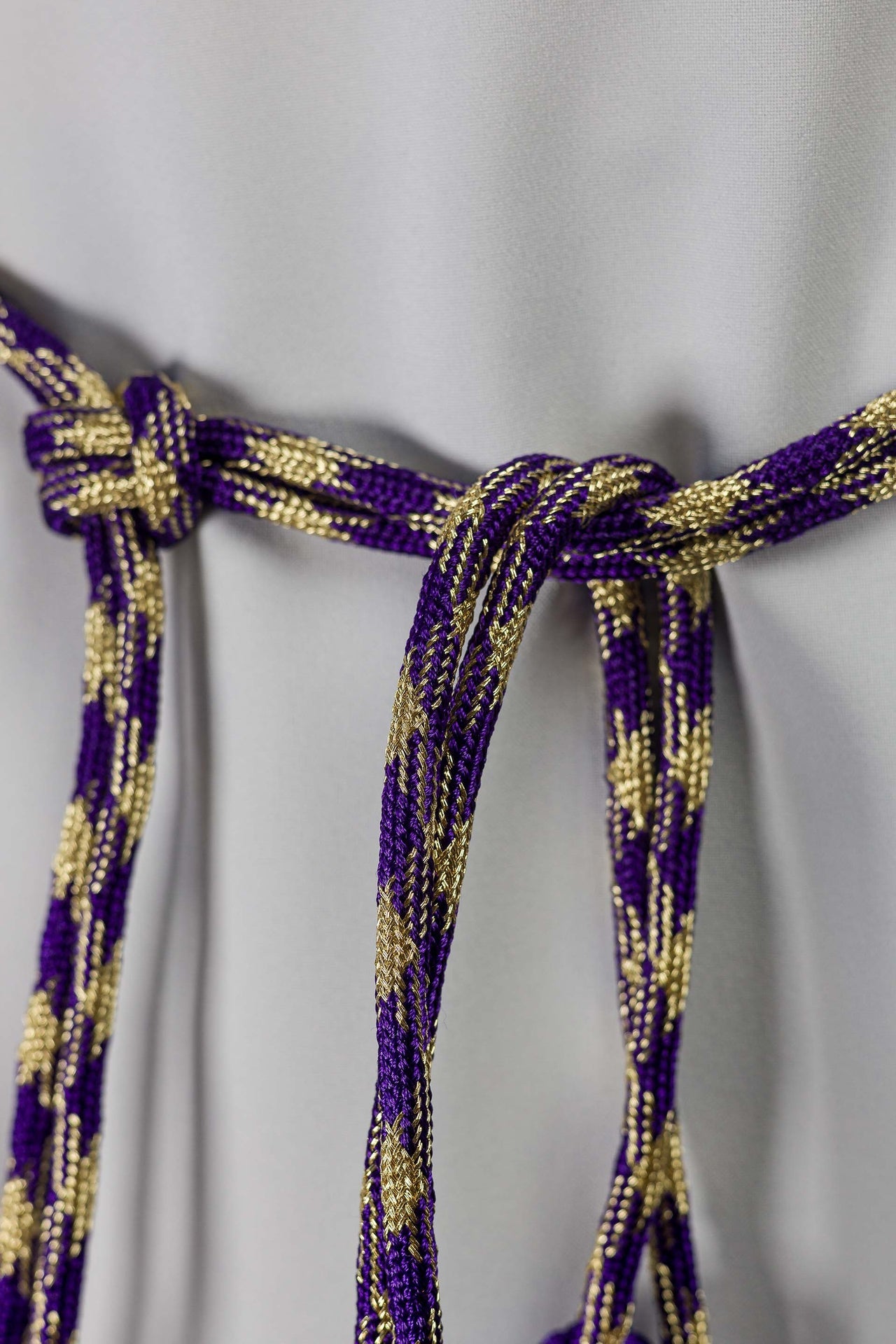 Cingulum liturgiczne fioletowo-złote