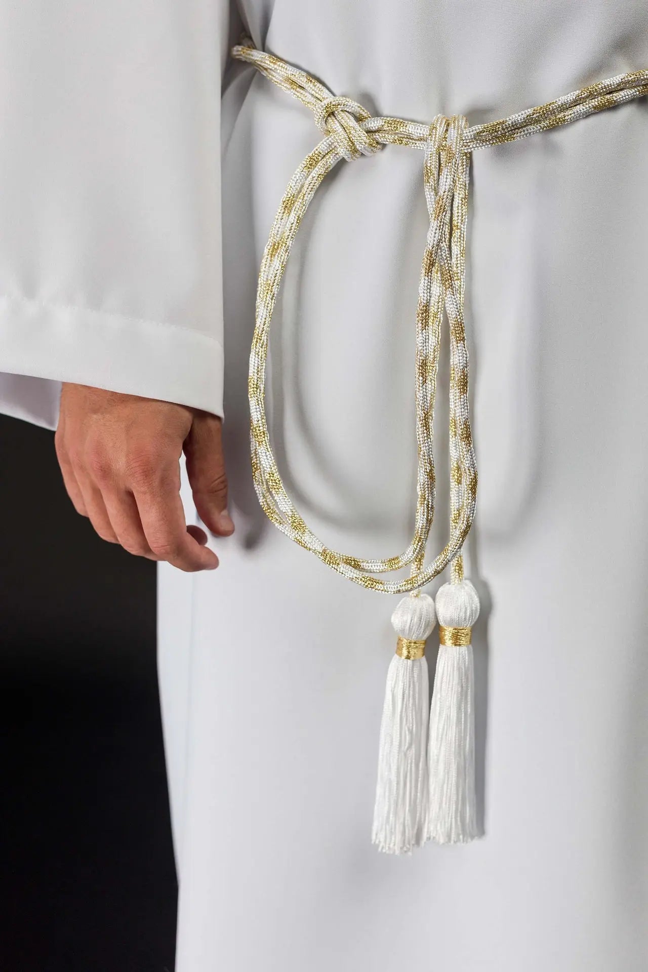 Biało-złoty pas liturgiczny