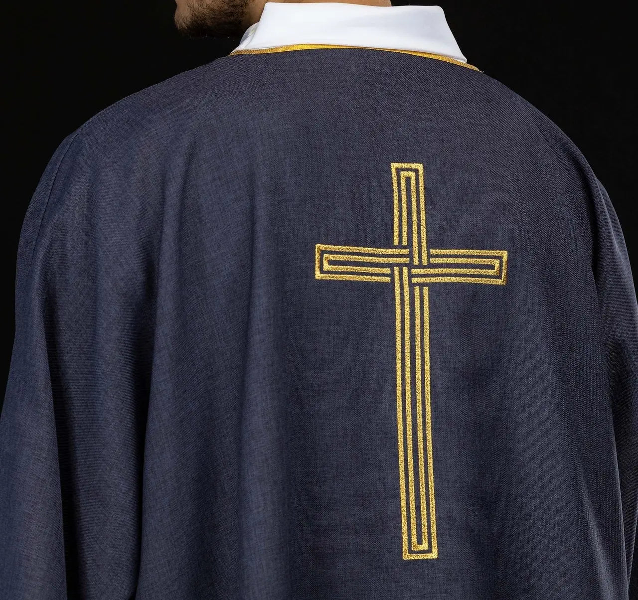 Purple Dalmatic with Gold Cross Embroidery