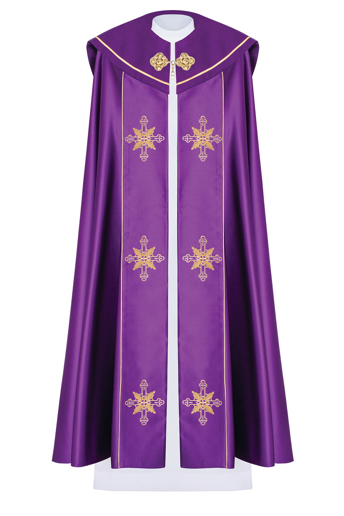 Kapa eucharystyczna monogram IHS Fioletowa