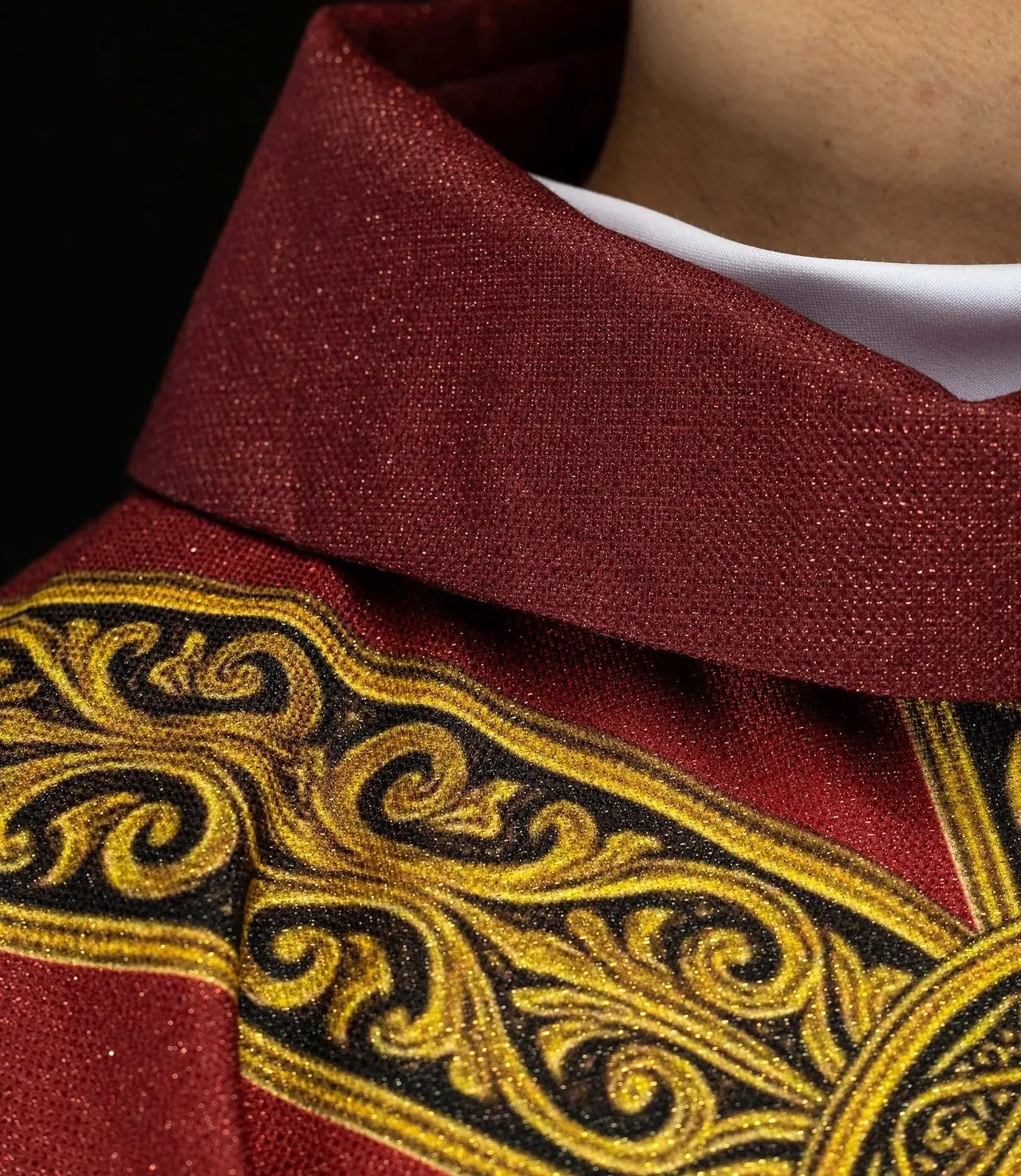 Red Pax Chasuble with Rich Gold Ornament
