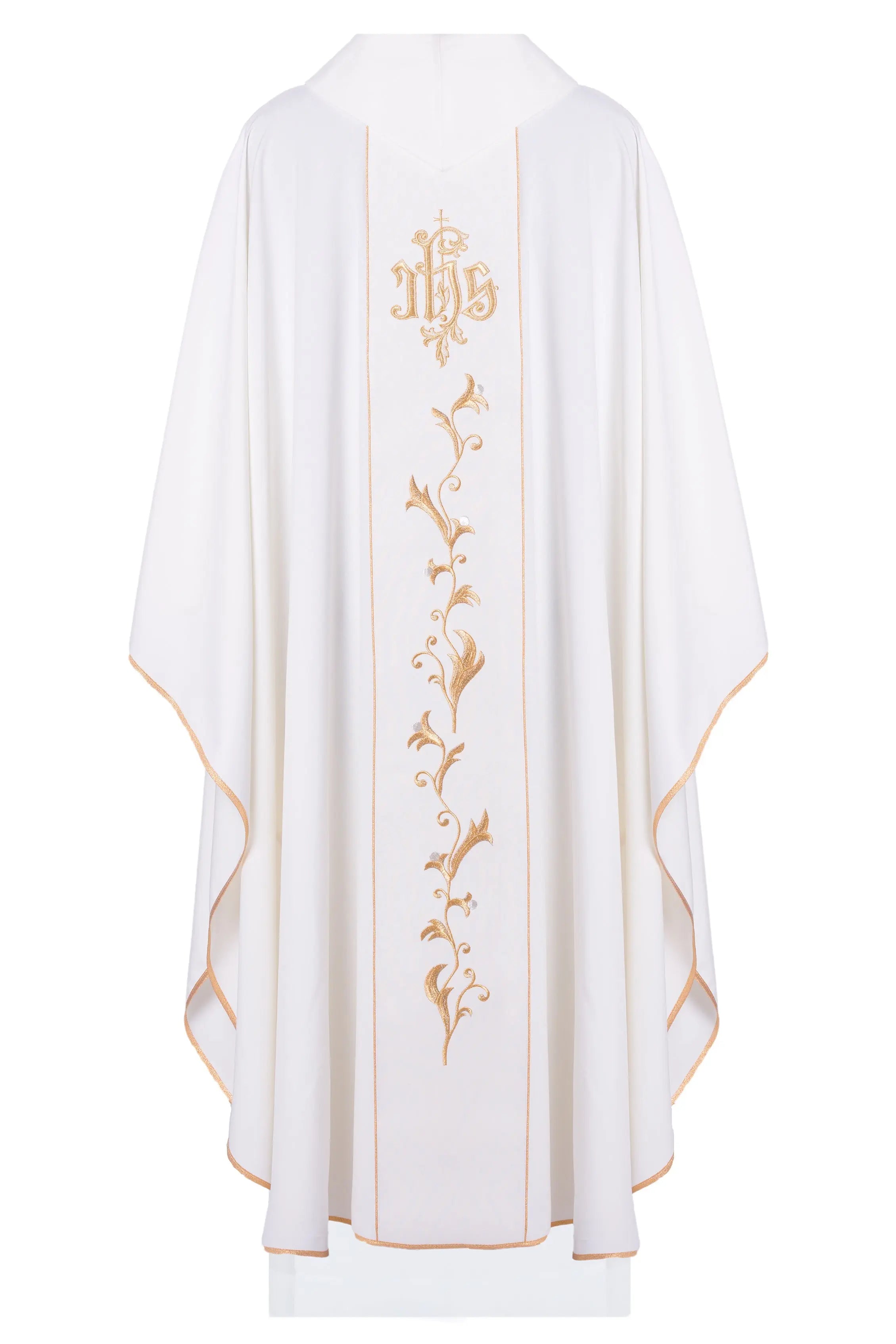 Decorated chasuble with IHS motif