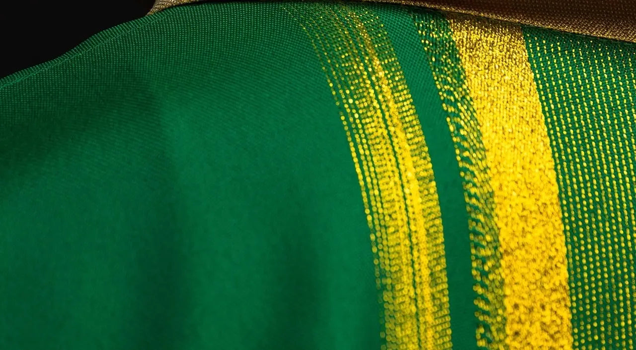 Green embroidered chasuble with IHS design with gilding