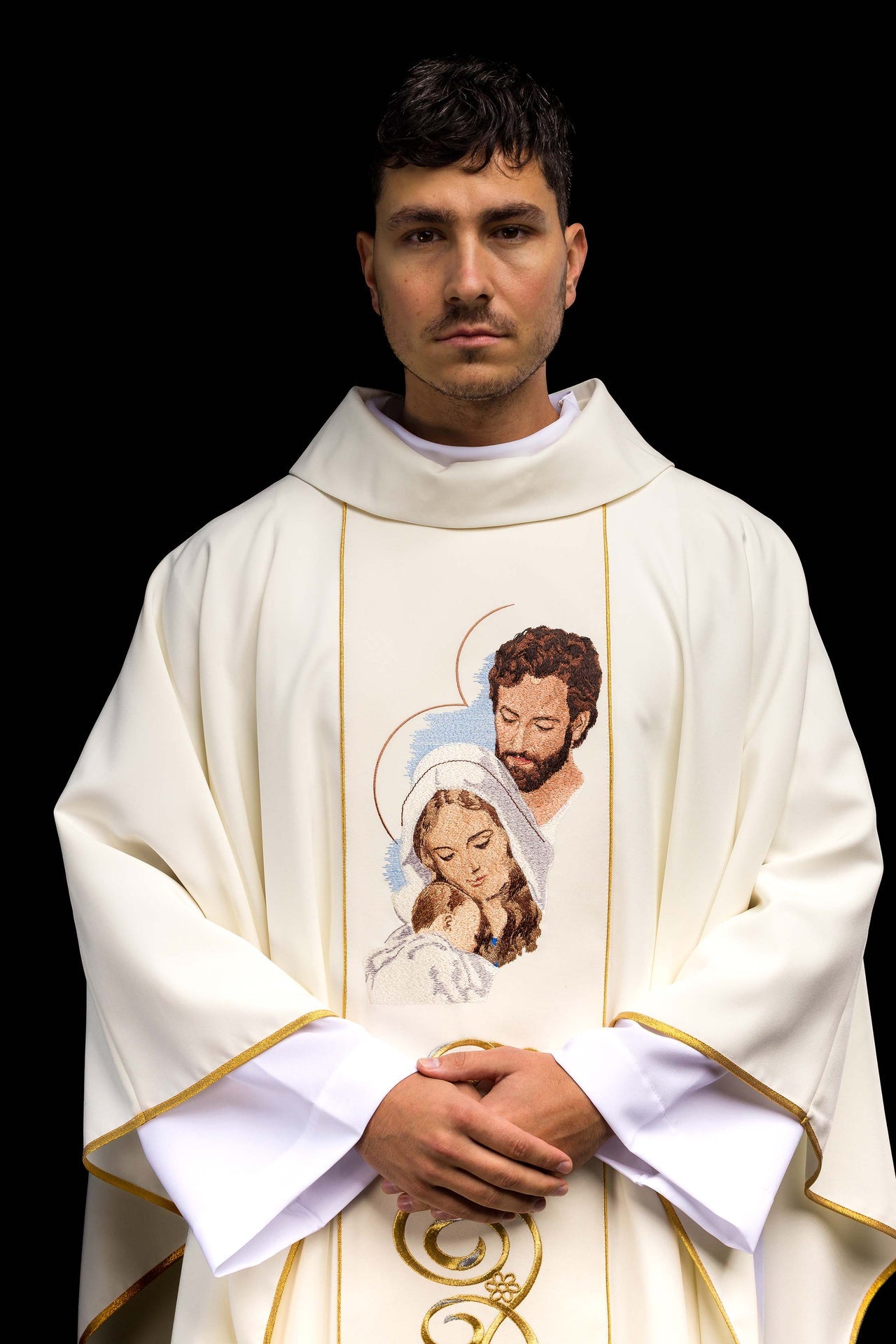 Ornat na Boże Narodzenie z wizerunkiem Świętej Rodziny - ORNATY.PL