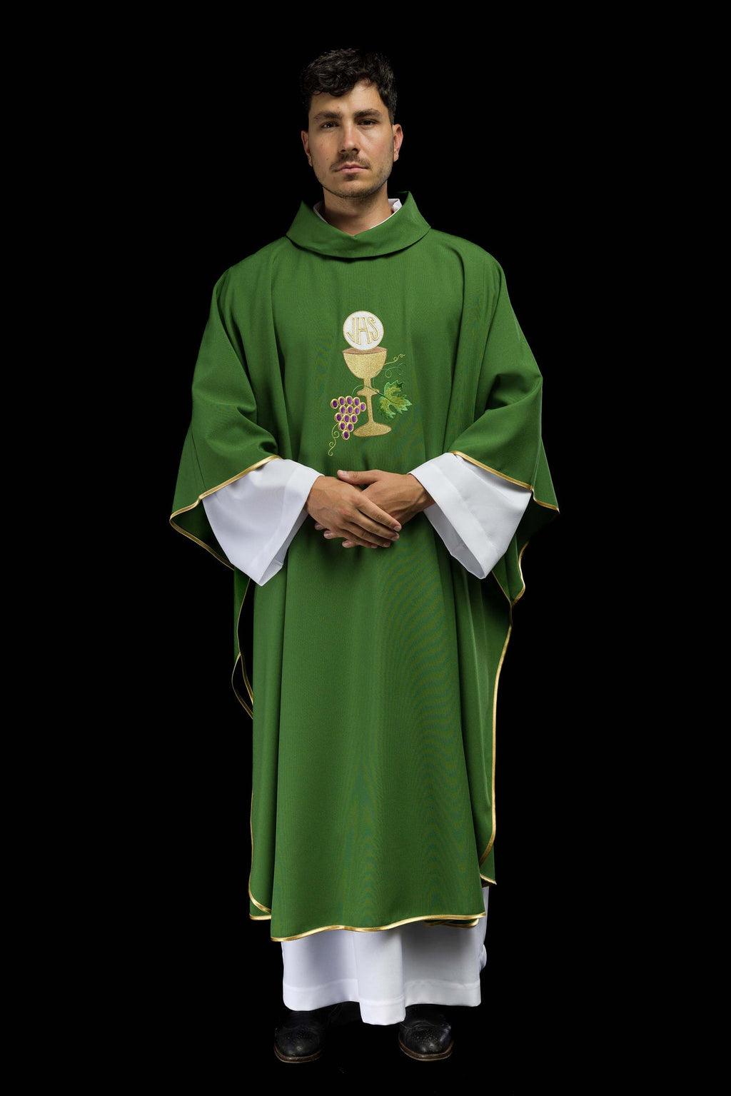 Ornat haftowany Zielony Kielich Winogrono - ORNATY.PL