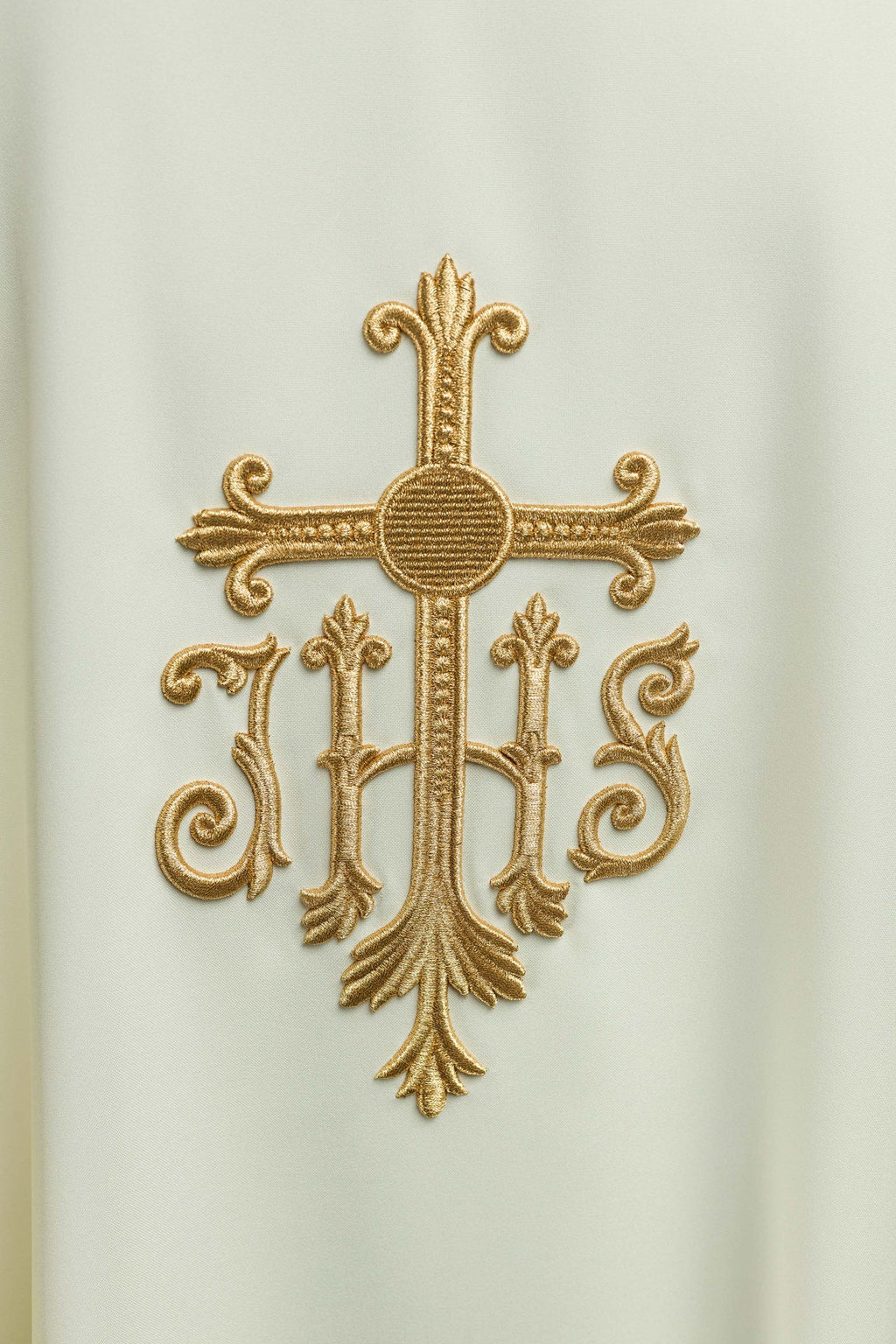 Ornat haftowany krzyża ecru - ORNATY.PL