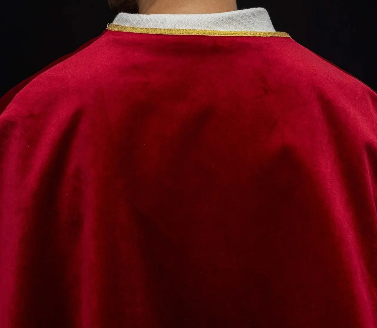 Velvet Red Altar Server Cape with Tie Closure