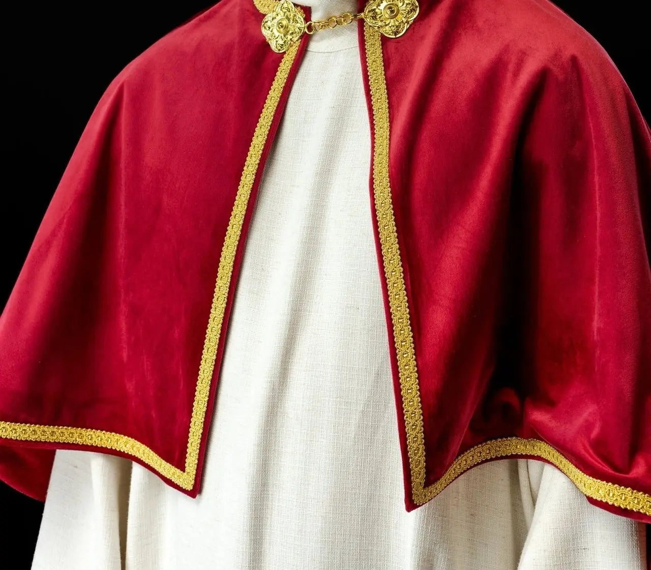 Velvet Red Altar Server Cape with Closure