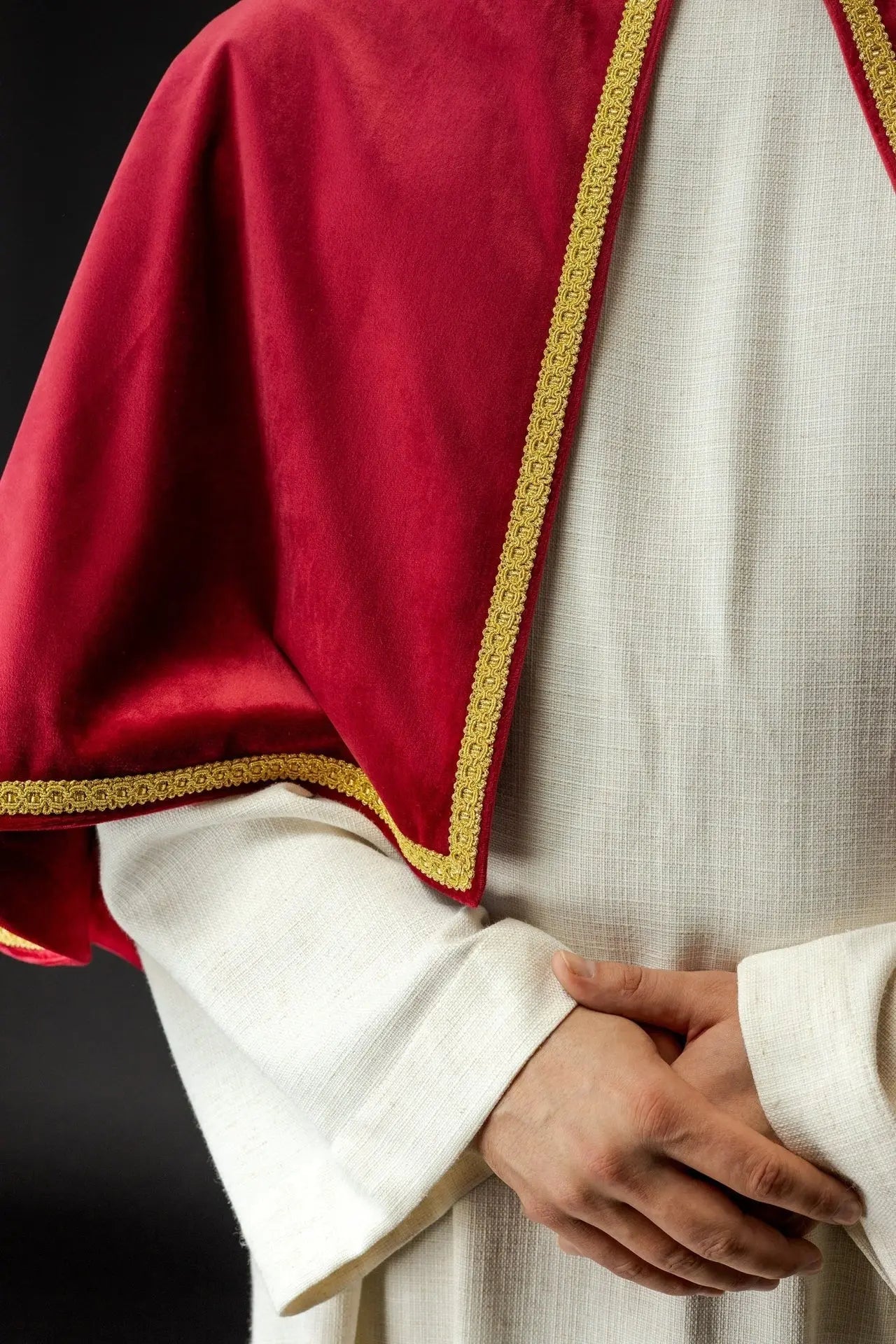 Velvet Red Altar Server Cape with Closure