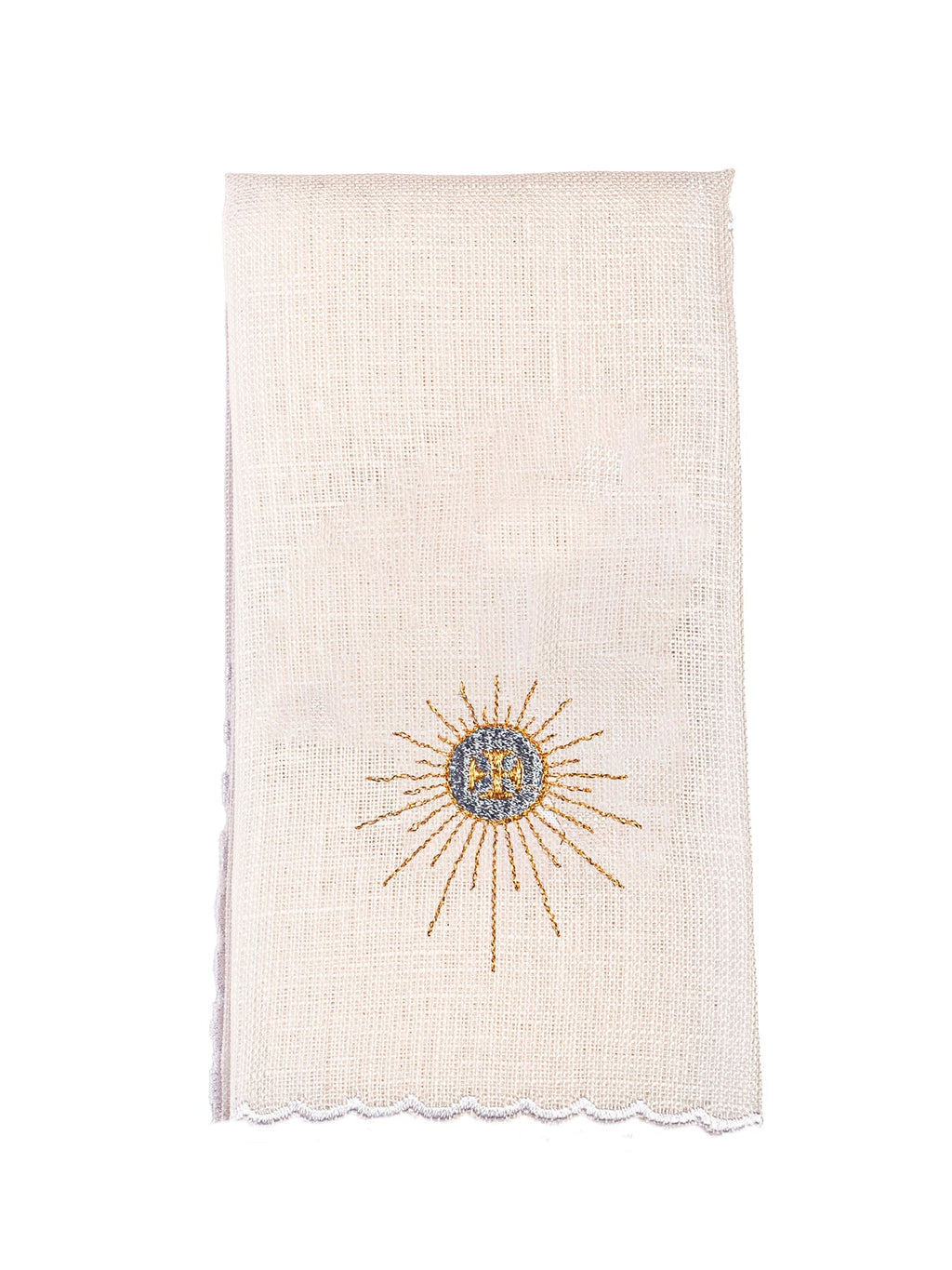 Bielizna kielichowa lniana haftowana Kielich