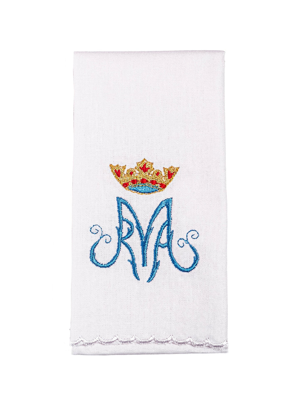 Bielizna kielichowa Maryjna z niebieskim symbolem