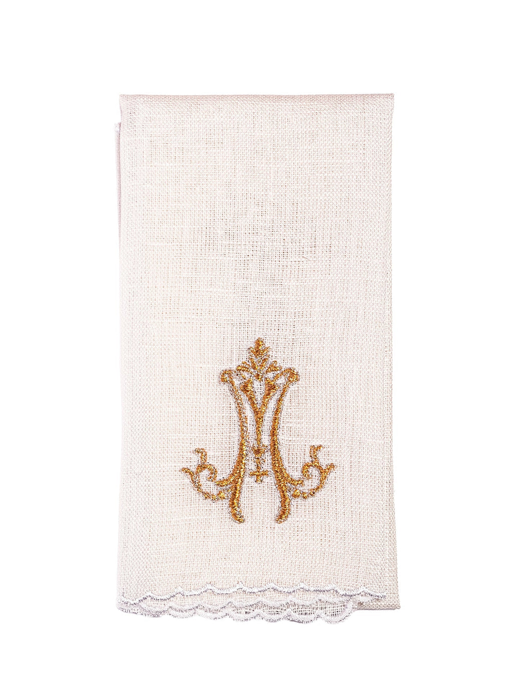 Bielizna kielichowa z bogatym haftem maryjnym