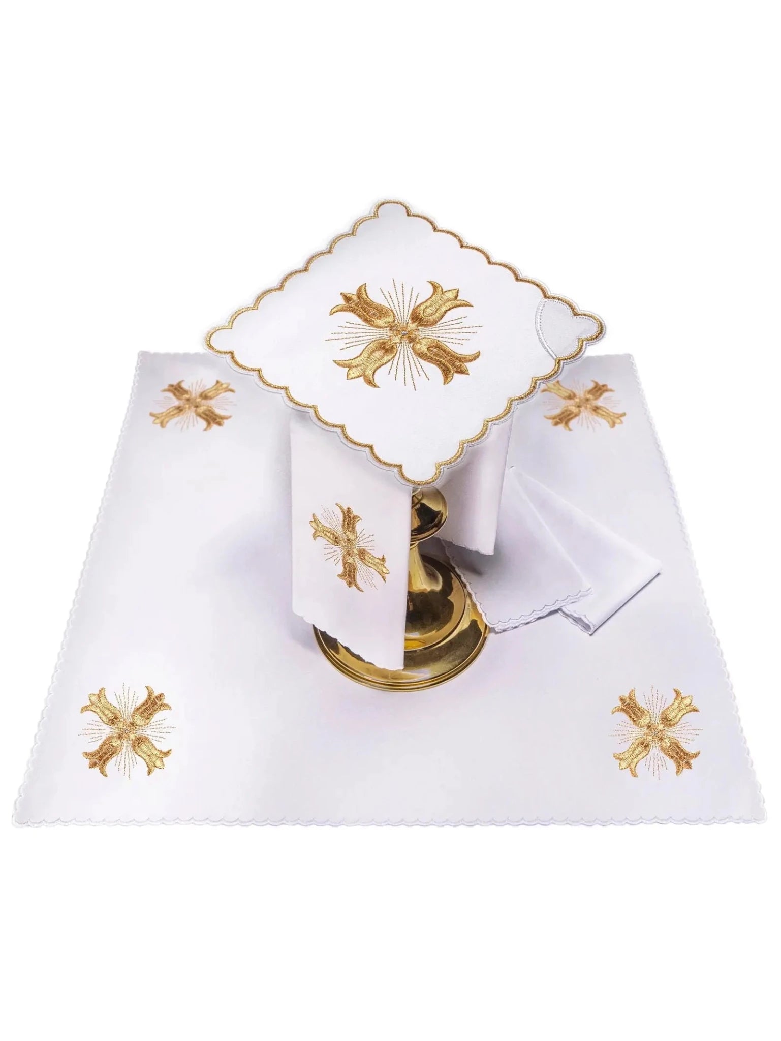 Chalice linen with gold trim - HAFTINA ATELIER
