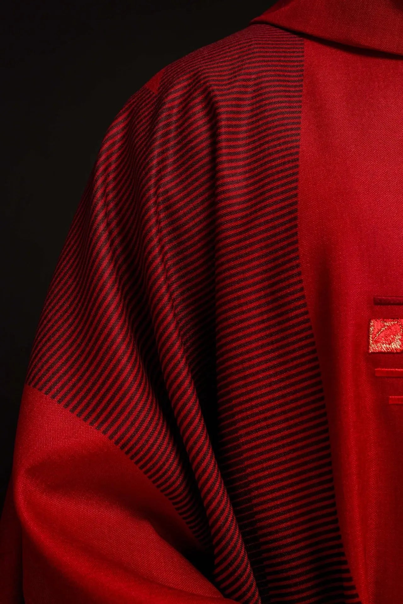 Red chasuble with cross