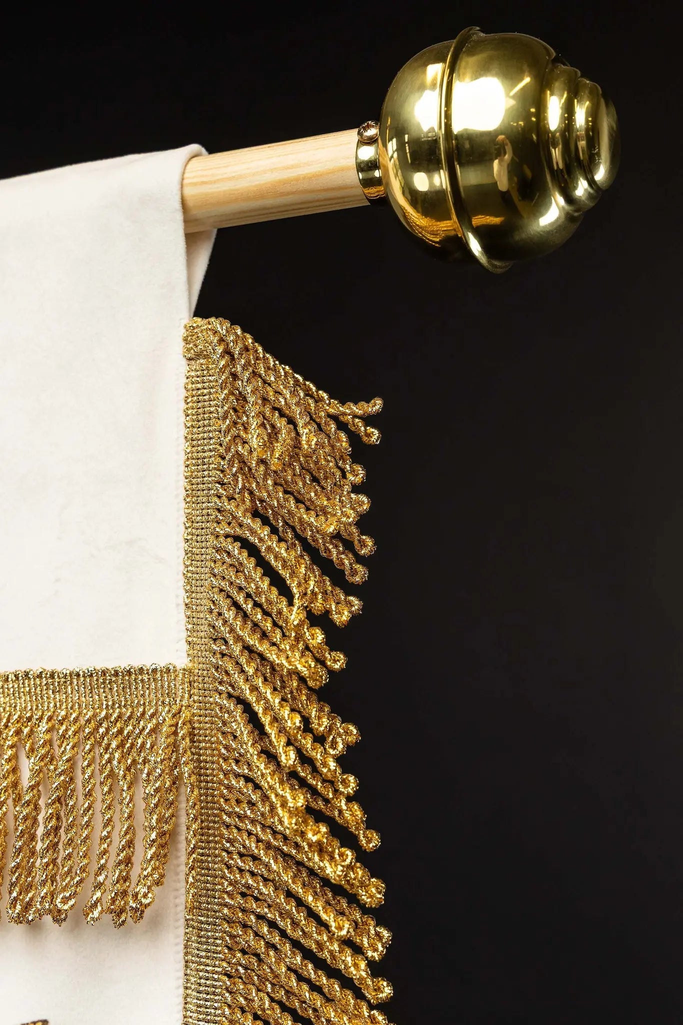 Double-sided Marian Banner with Immaculate Heart and Monogram - HAFTINA ATELIER