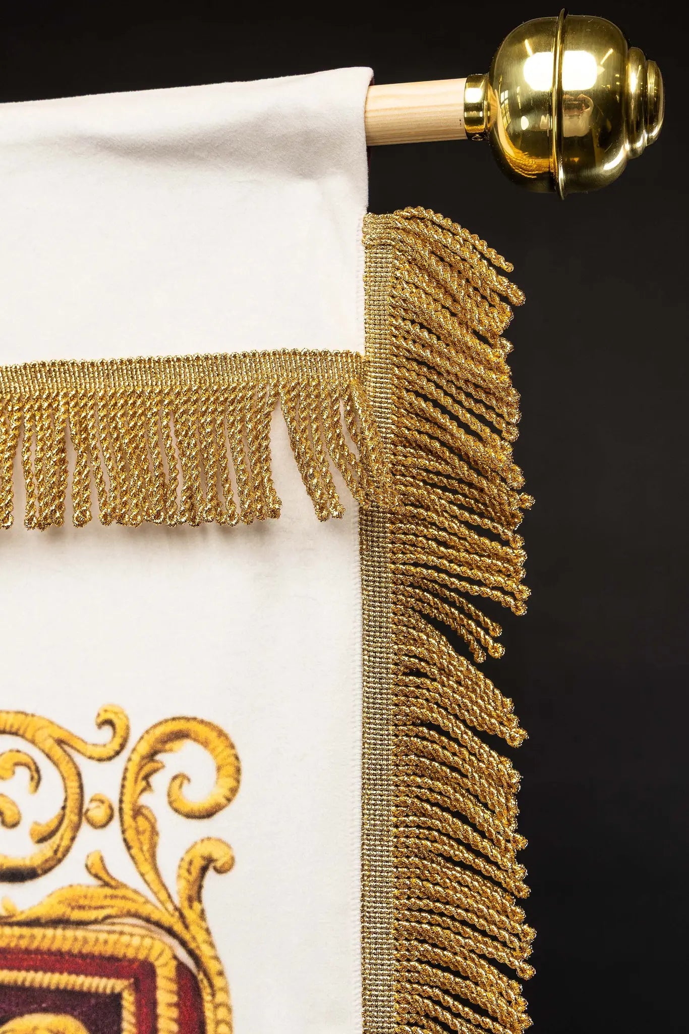 Double-sided Processional Banner: Sacred Heart of Jesus and IHS Chalice - HAFTINA ATELIER