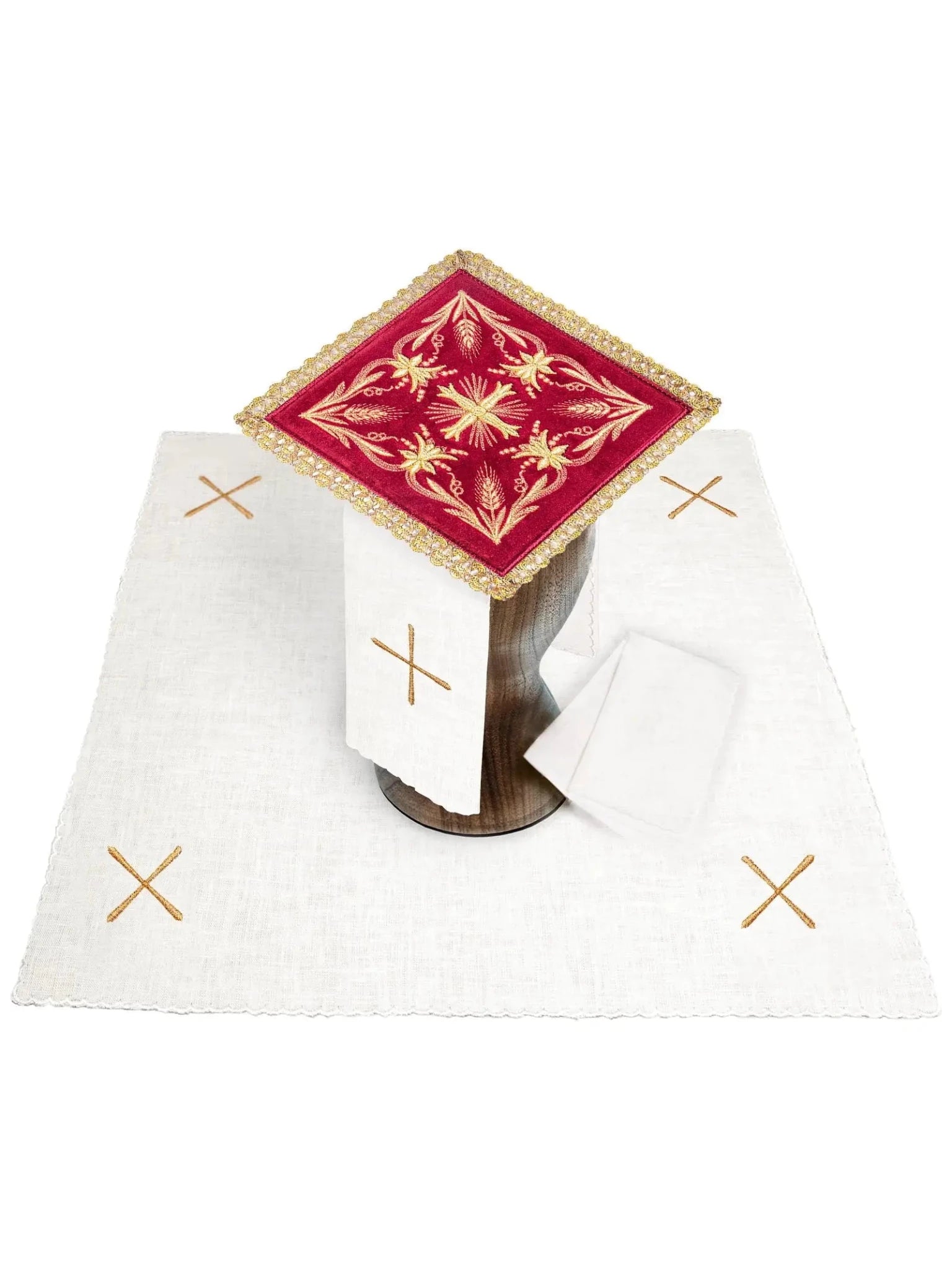Embroidered Chalice Set IHS - HAFTINA ATELIER