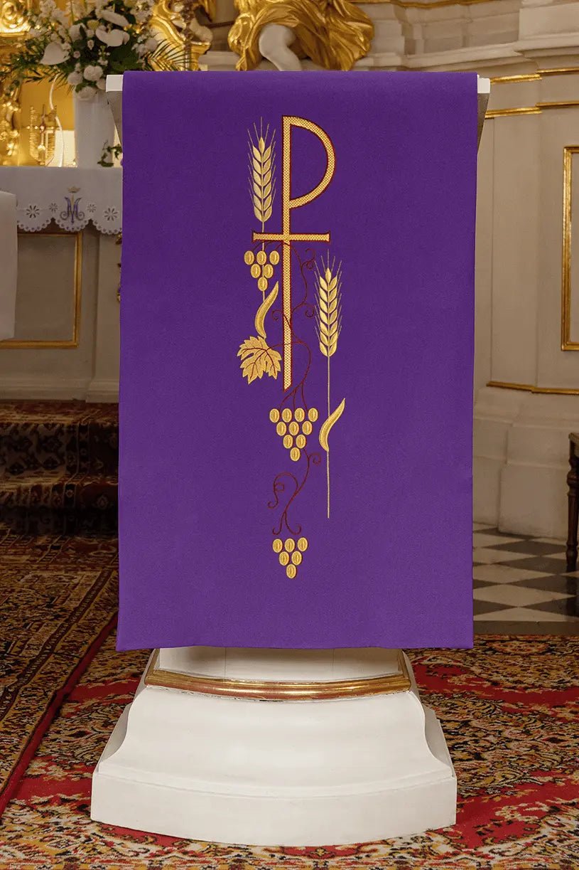 Szata liturgiczna do lektorium z haftowanym symbolem PAX
