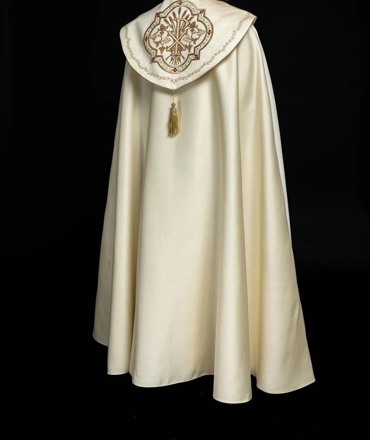 Czapka eucharystyczna z monogramem PAX ecru