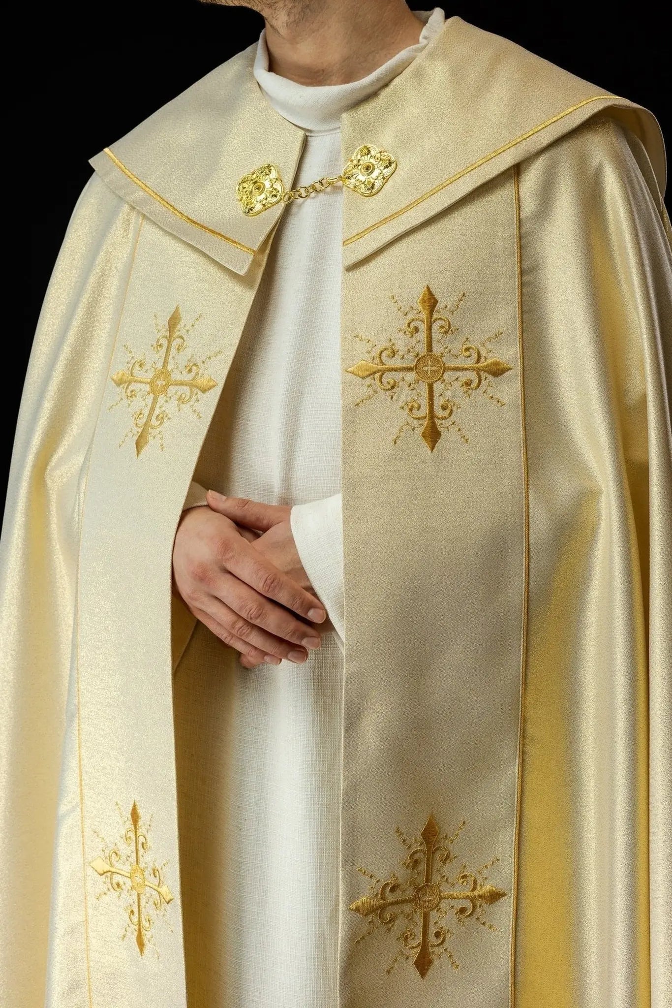 Gold embroidered liturgical cape