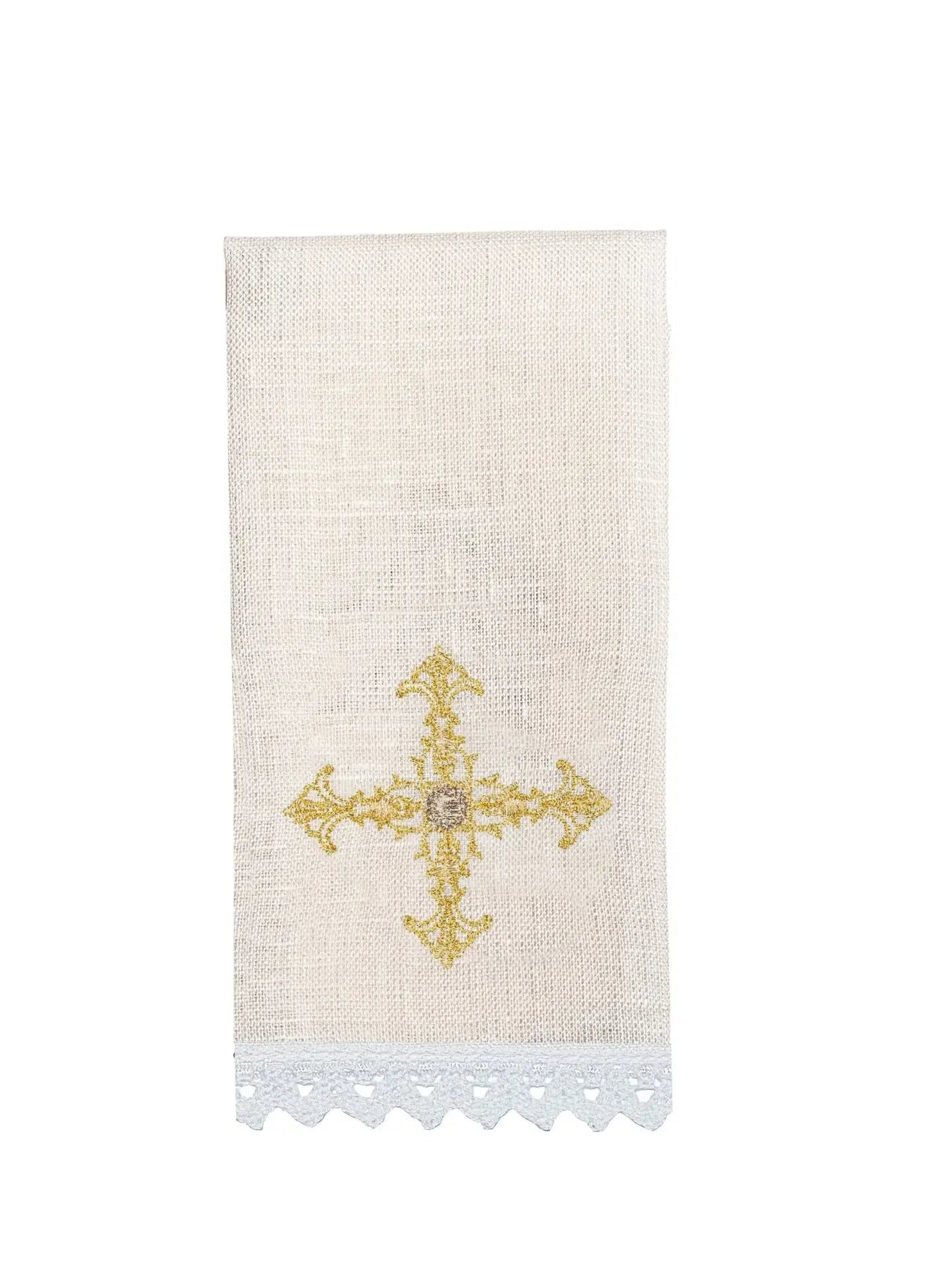 Richly Embroidered Chalice Set with IHS