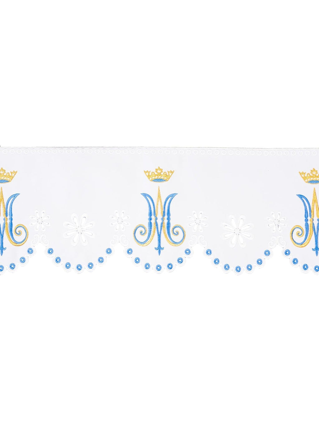 Metraż z haftem czołowym z motywem Maryjnym