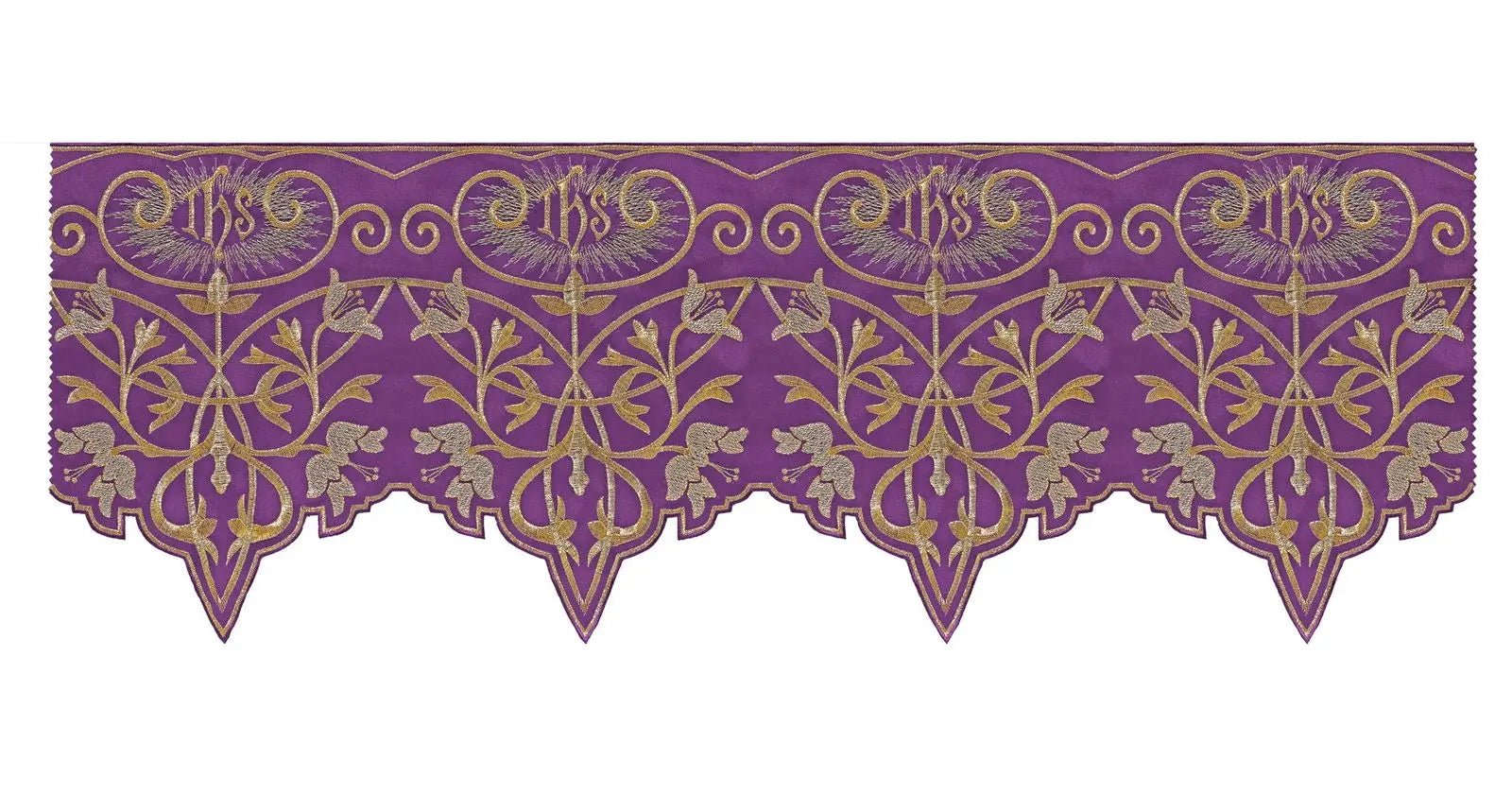Licznik z monogramem IHS w kolorze fioletowym