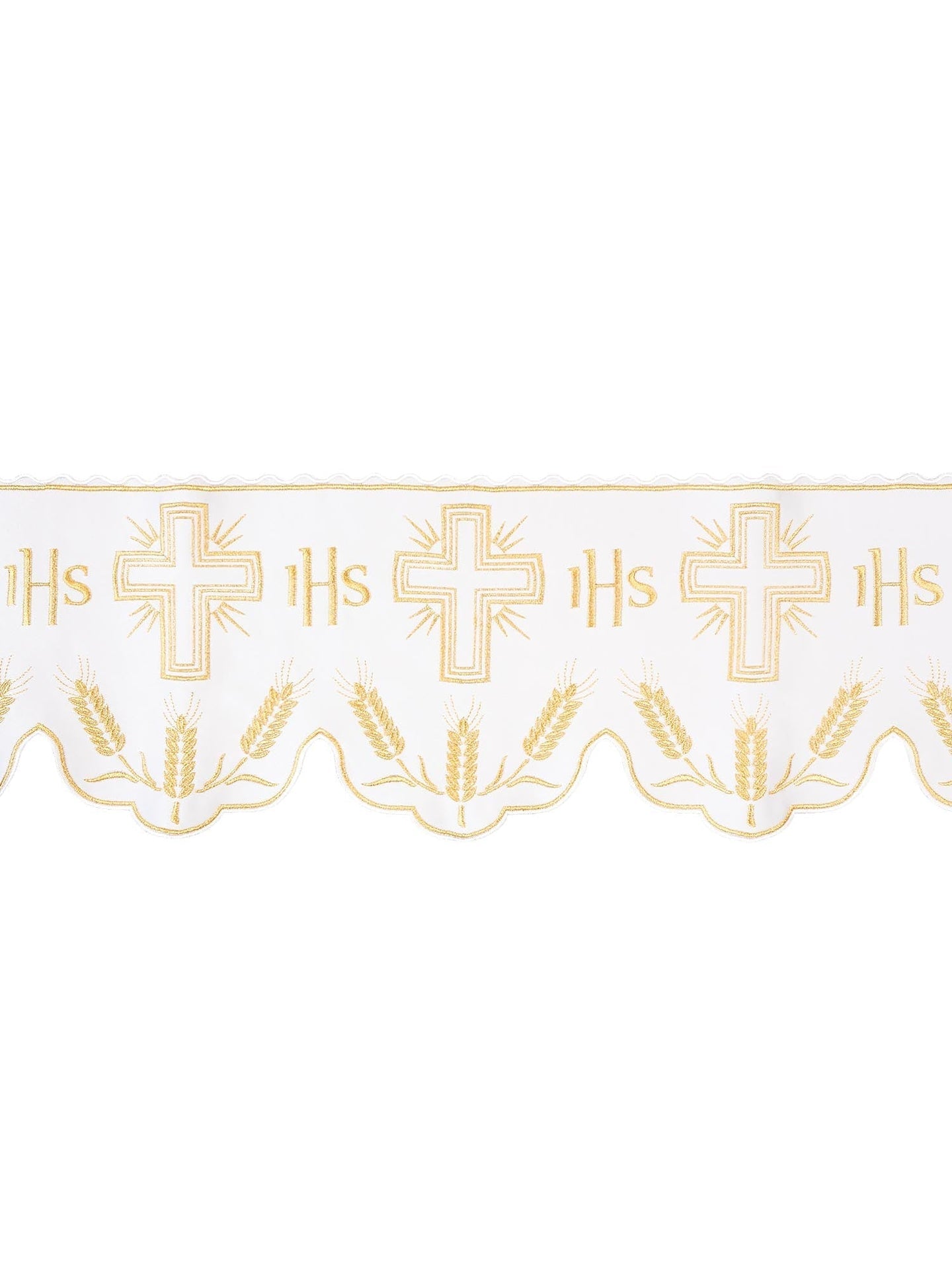 Metraż z monogramem IHS w kolorze z motywem krzyża
