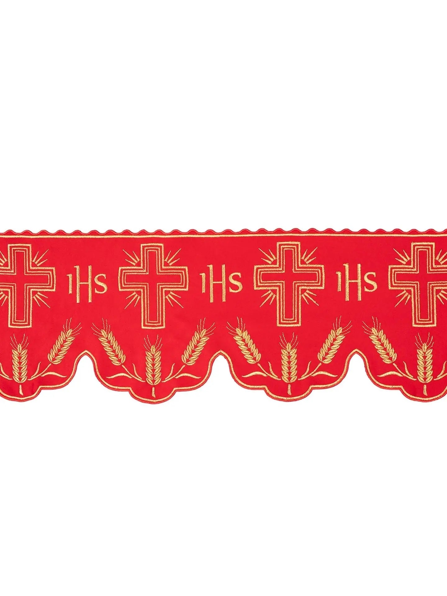 Licznik z monogramem IHS w kolorze zielonym z motywem krzyża