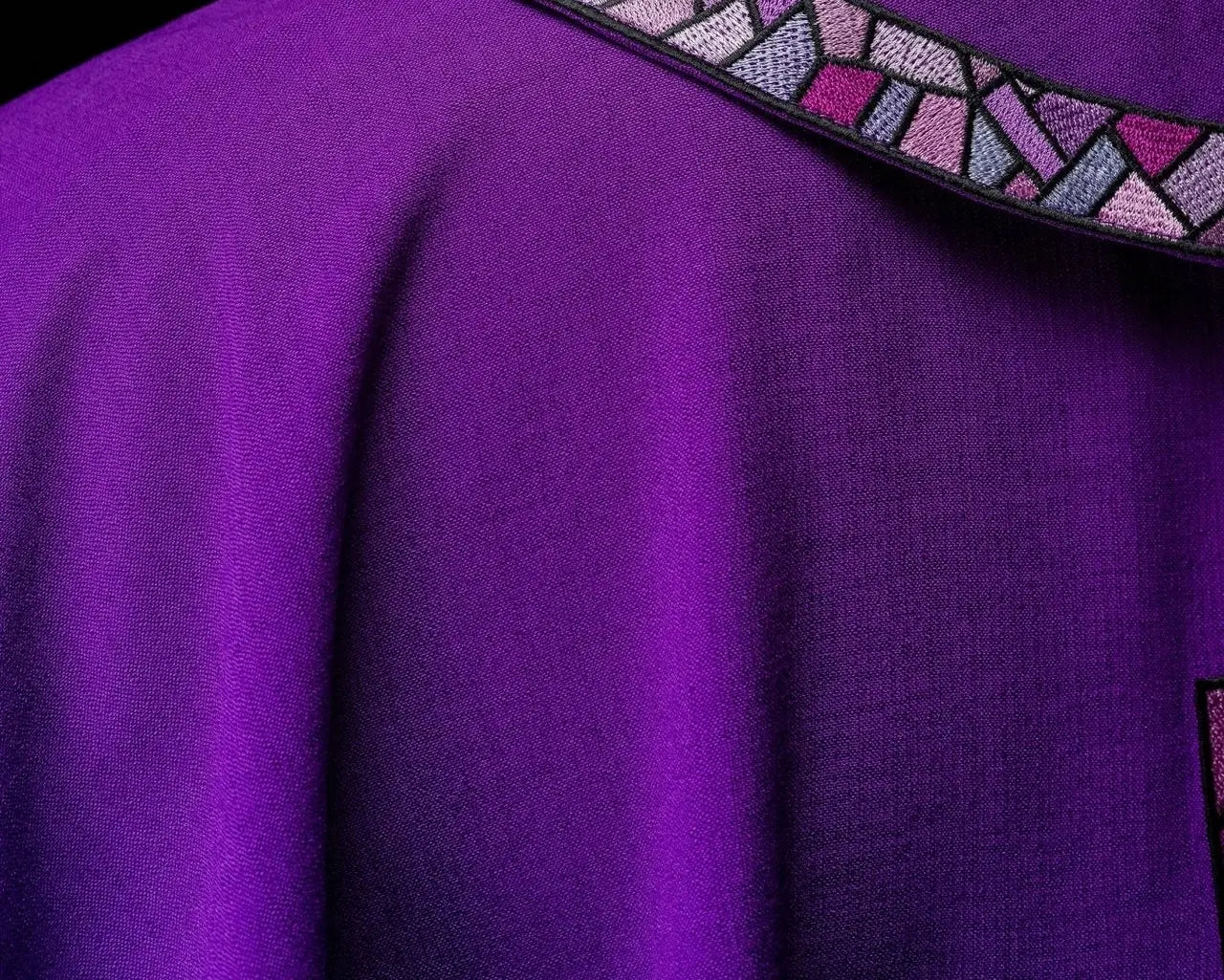 Chasuble Purple with Cross Mosaic