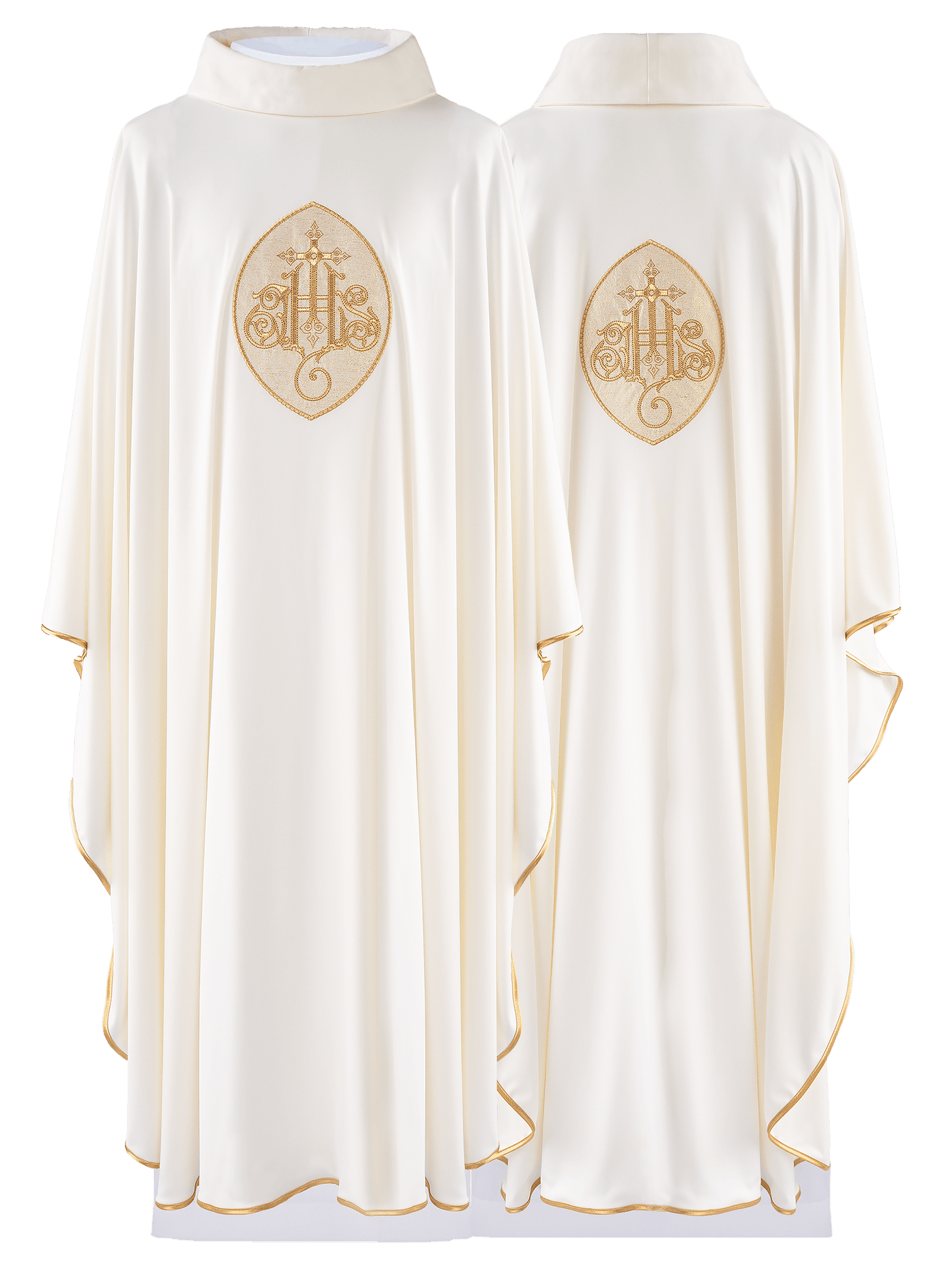 Ornat haftowany z IHS lekka dzianina SACROLITE