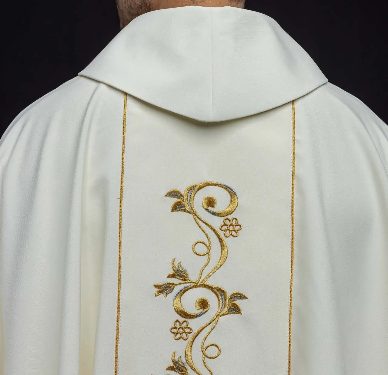Embroidered Chasuble Featuring the Image of Saint Faustina