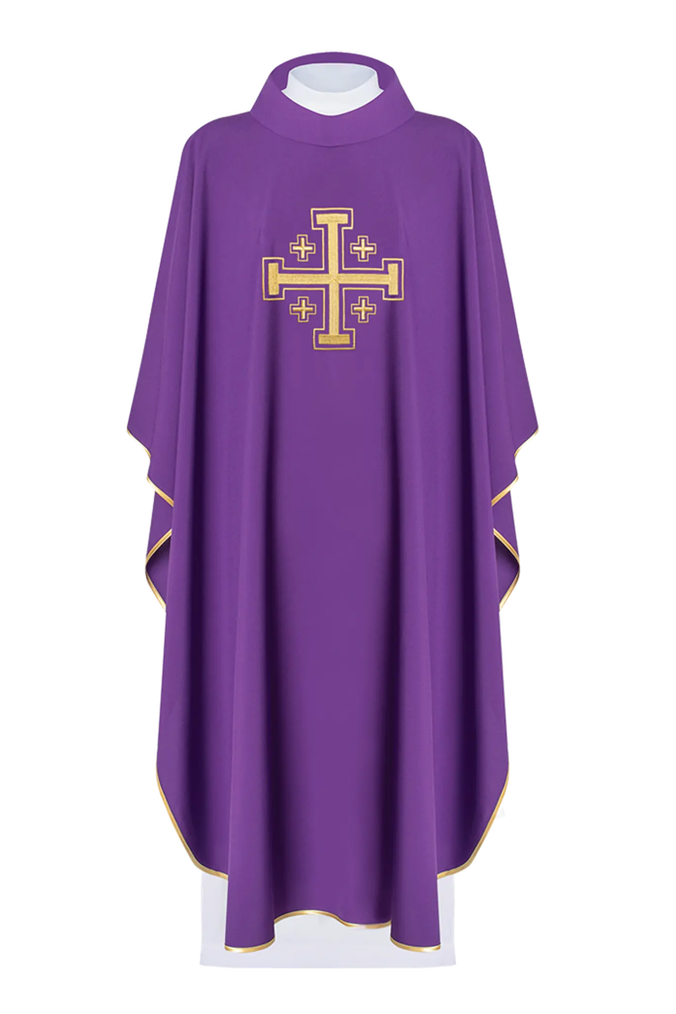 Chasuble with Jerusalem cross purple