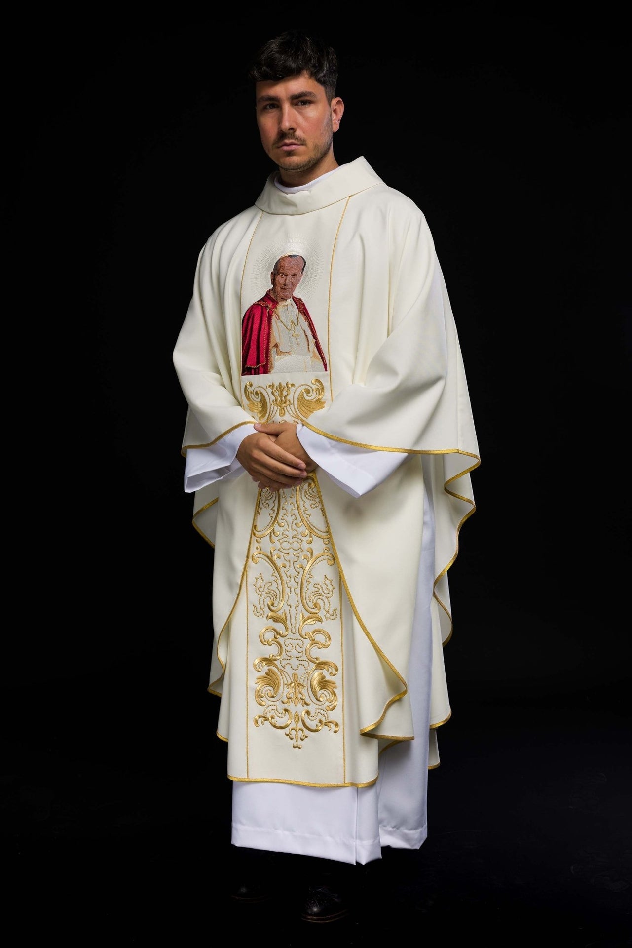 Ornat z wizerunkiem papieża Jana Pawła II