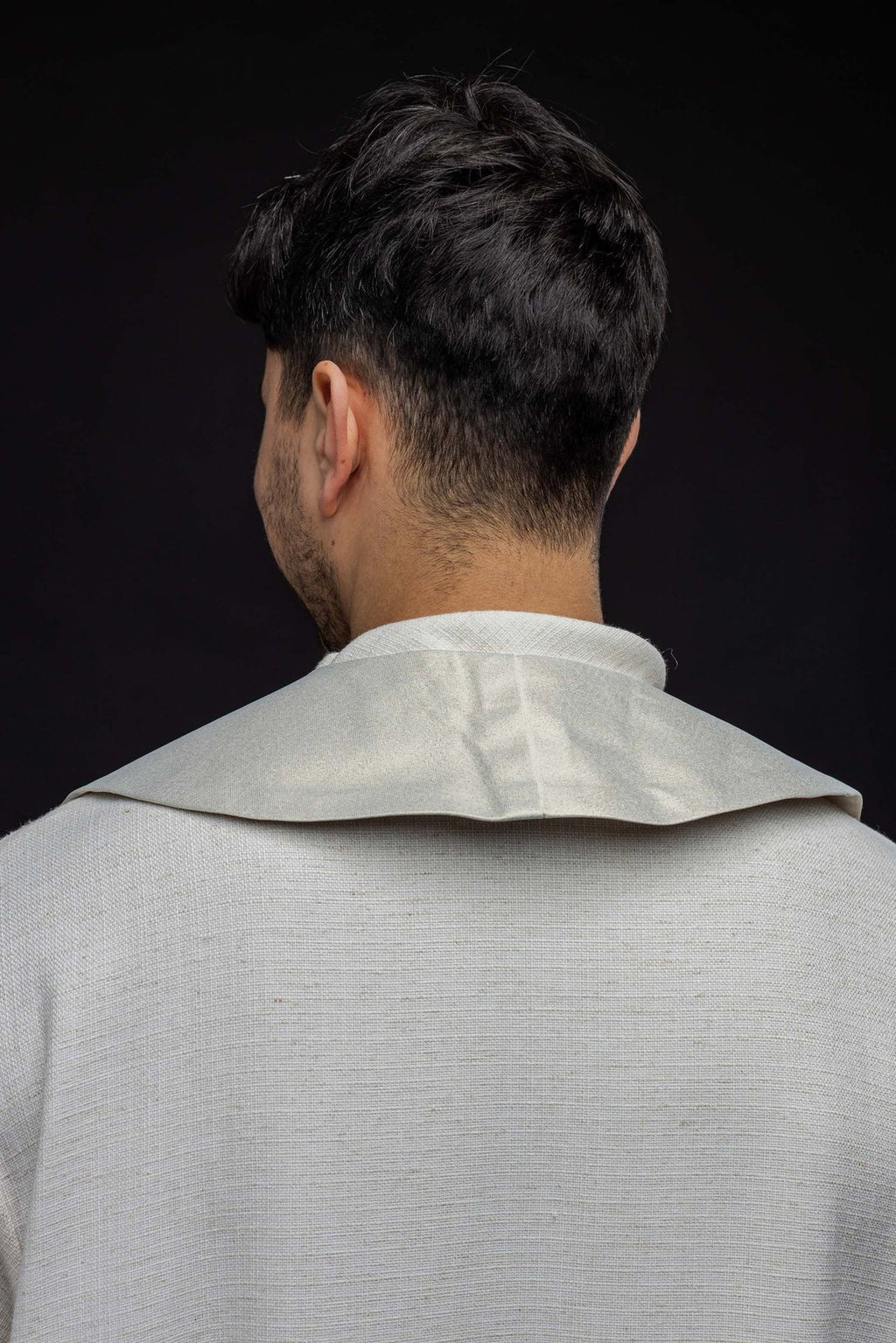 Stuła haftowana z wizerunkiem Świętego Floriana