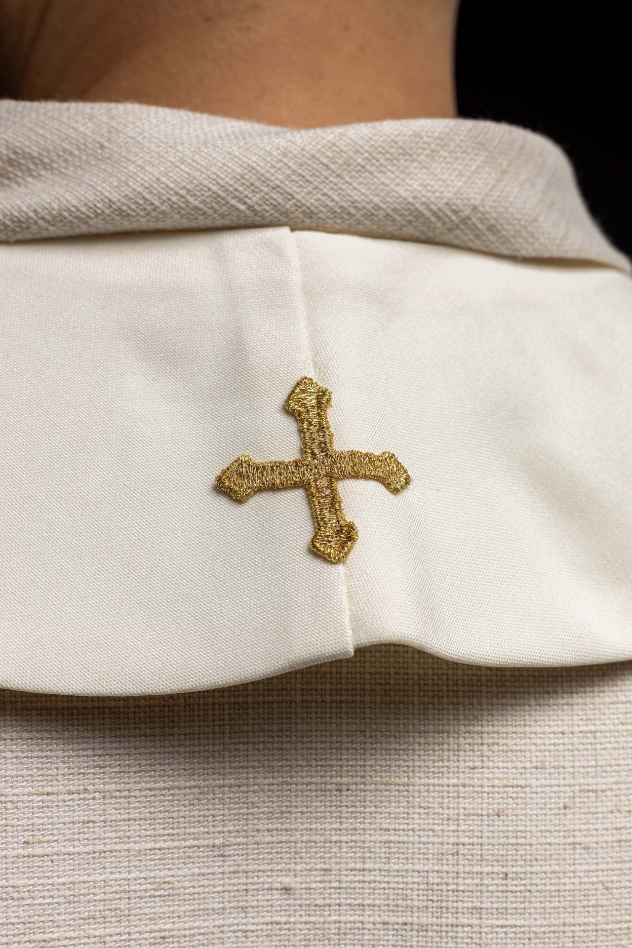 Stuła kapłańska Jezus Miłosierny Jezu Ufam Tobie ecru