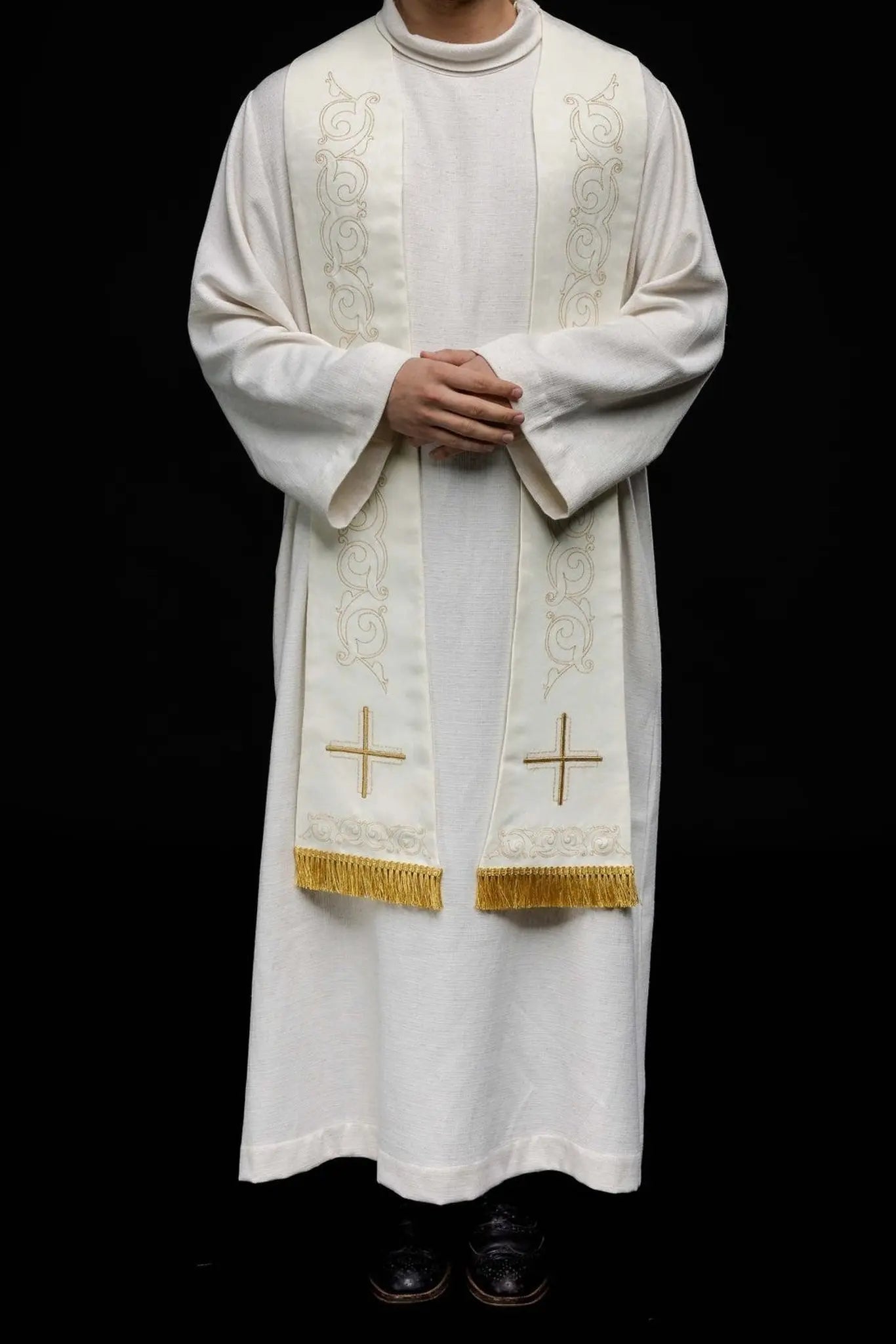 Roman Stole with Cross Embroidery