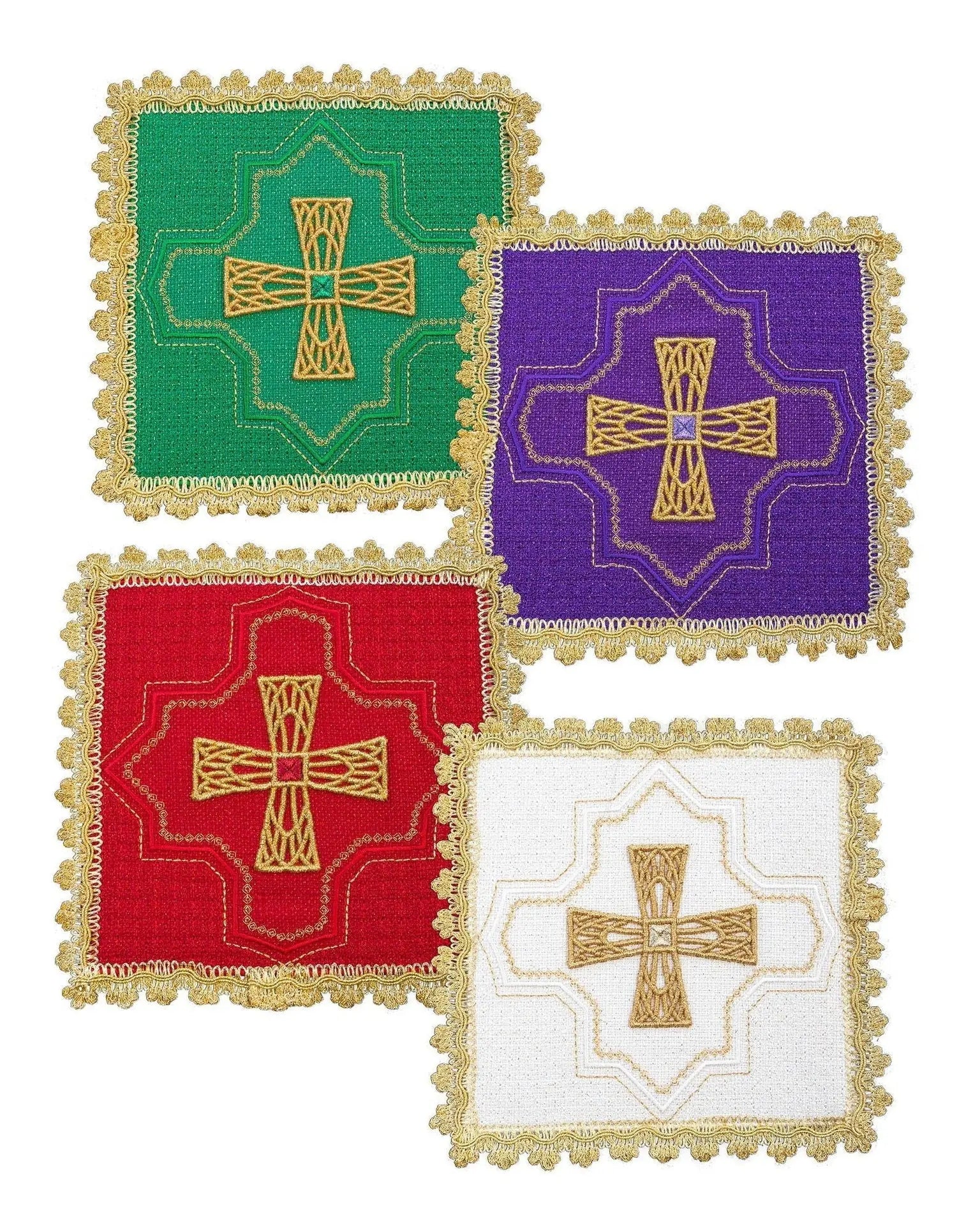 Zestaw palików w czterech kolorach liturgicznych