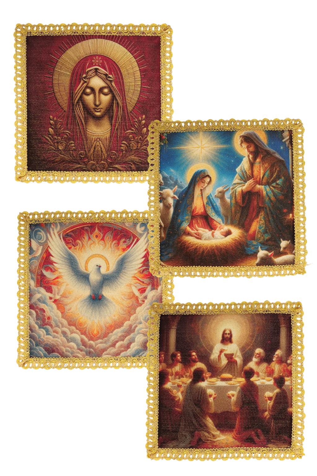 Zestaw czterech palików do różnych uroczystości liturgicznych