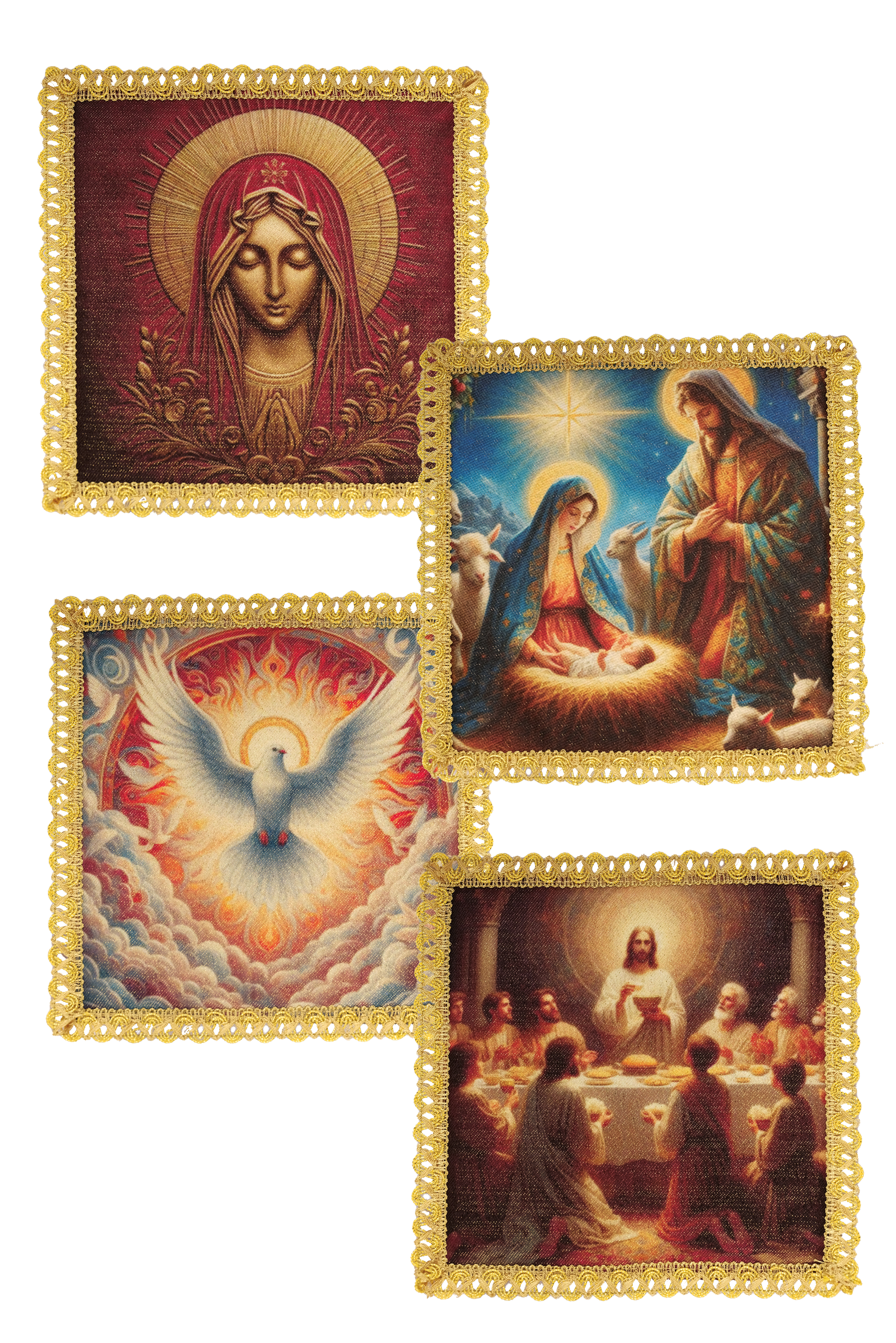 Zestaw czterech palików do różnych uroczystości liturgicznych